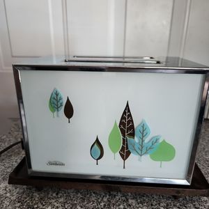 Vintage MCM Sunbeam Radiant Control Toaster - Leaf Pattern